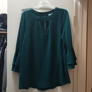 Green blouse